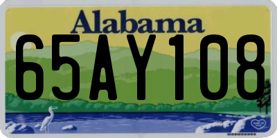 AL license plate 65AY108