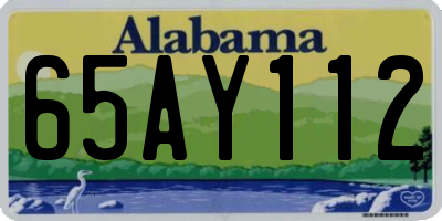 AL license plate 65AY112