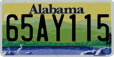 AL license plate 65AY115