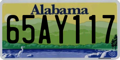 AL license plate 65AY117