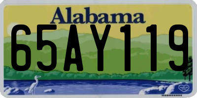 AL license plate 65AY119