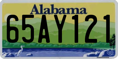 AL license plate 65AY121