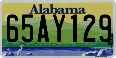 AL license plate 65AY129