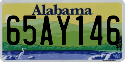 AL license plate 65AY146