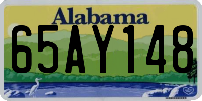 AL license plate 65AY148