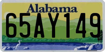 AL license plate 65AY149
