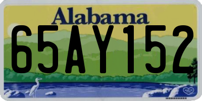 AL license plate 65AY152