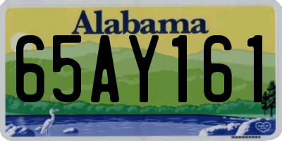 AL license plate 65AY161