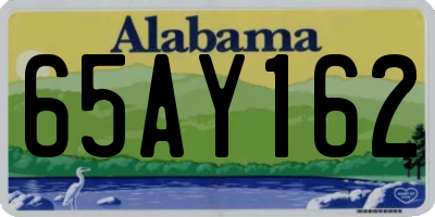 AL license plate 65AY162