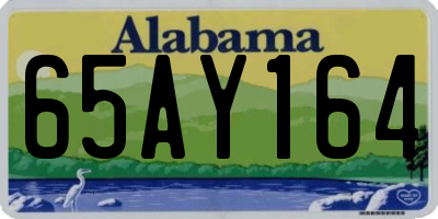 AL license plate 65AY164