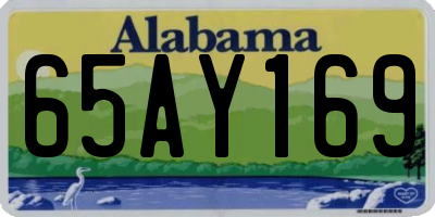 AL license plate 65AY169
