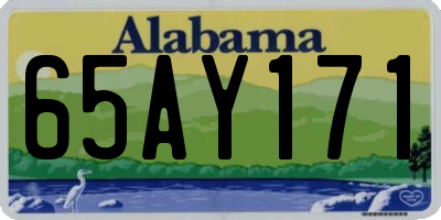 AL license plate 65AY171