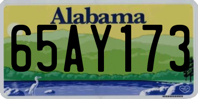 AL license plate 65AY173
