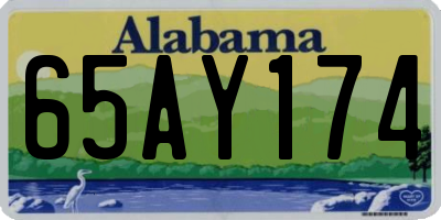 AL license plate 65AY174