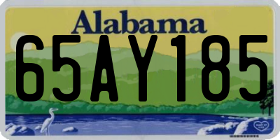 AL license plate 65AY185