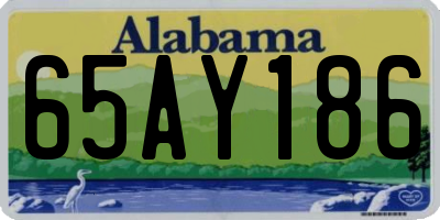 AL license plate 65AY186