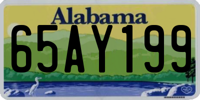AL license plate 65AY199