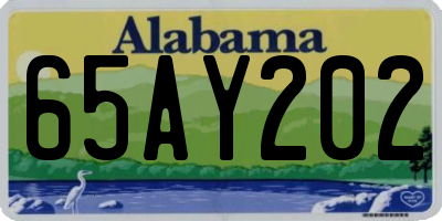 AL license plate 65AY202