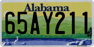 AL license plate 65AY211