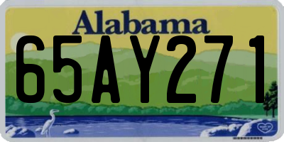 AL license plate 65AY271