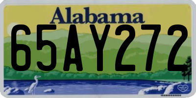 AL license plate 65AY272