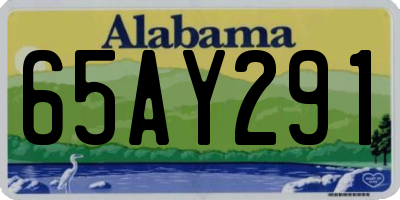 AL license plate 65AY291