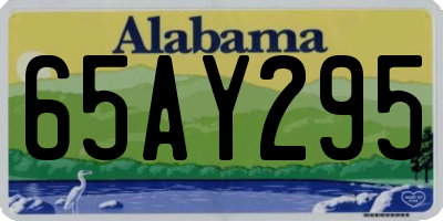 AL license plate 65AY295
