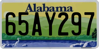 AL license plate 65AY297