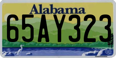 AL license plate 65AY323