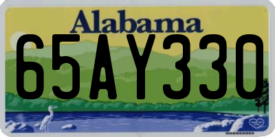 AL license plate 65AY330