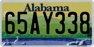 AL license plate 65AY338