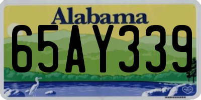 AL license plate 65AY339