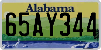 AL license plate 65AY344