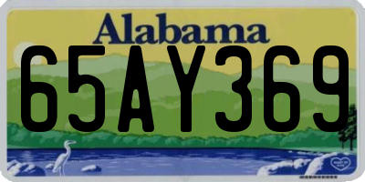 AL license plate 65AY369