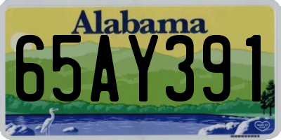 AL license plate 65AY391