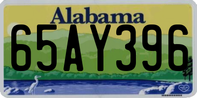 AL license plate 65AY396