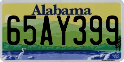 AL license plate 65AY399
