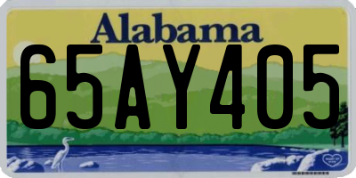 AL license plate 65AY405