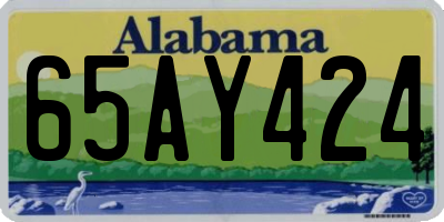 AL license plate 65AY424