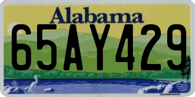 AL license plate 65AY429