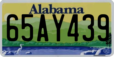 AL license plate 65AY439