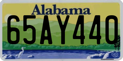 AL license plate 65AY440