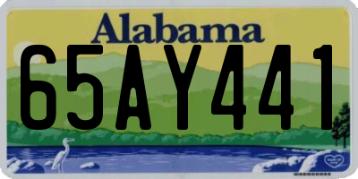 AL license plate 65AY441