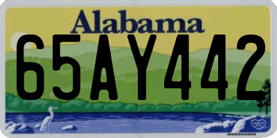 AL license plate 65AY442