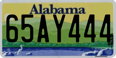 AL license plate 65AY444