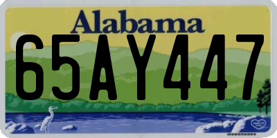 AL license plate 65AY447