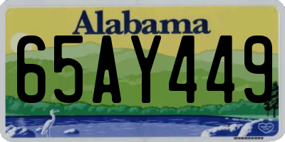 AL license plate 65AY449