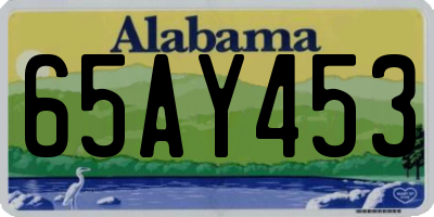 AL license plate 65AY453