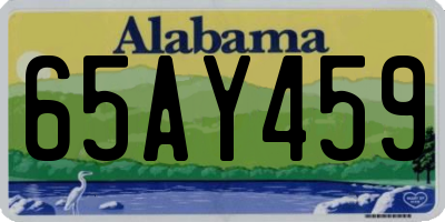 AL license plate 65AY459
