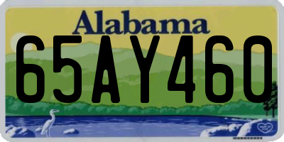 AL license plate 65AY460